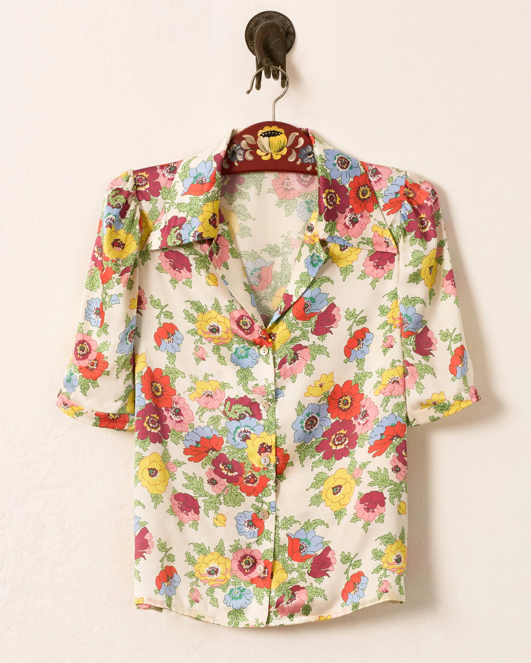 Ophelia Wildflower Silk Shirt - Image 4