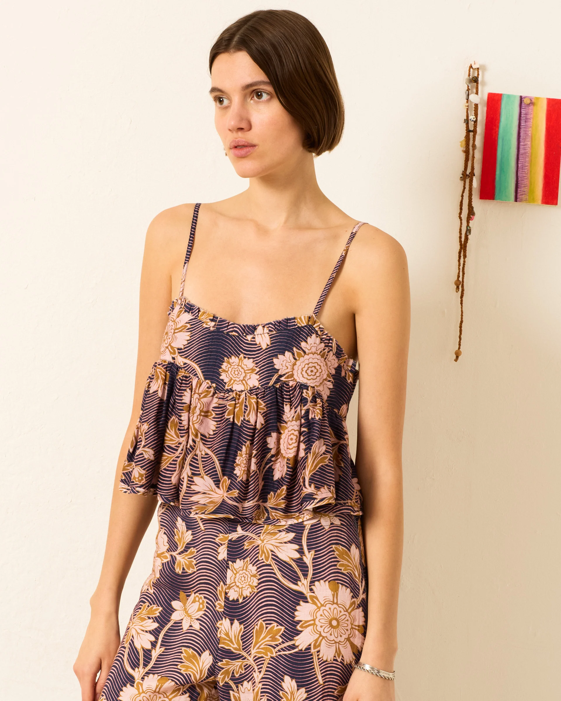 Paz Wavy Zinnia Top - Image 3