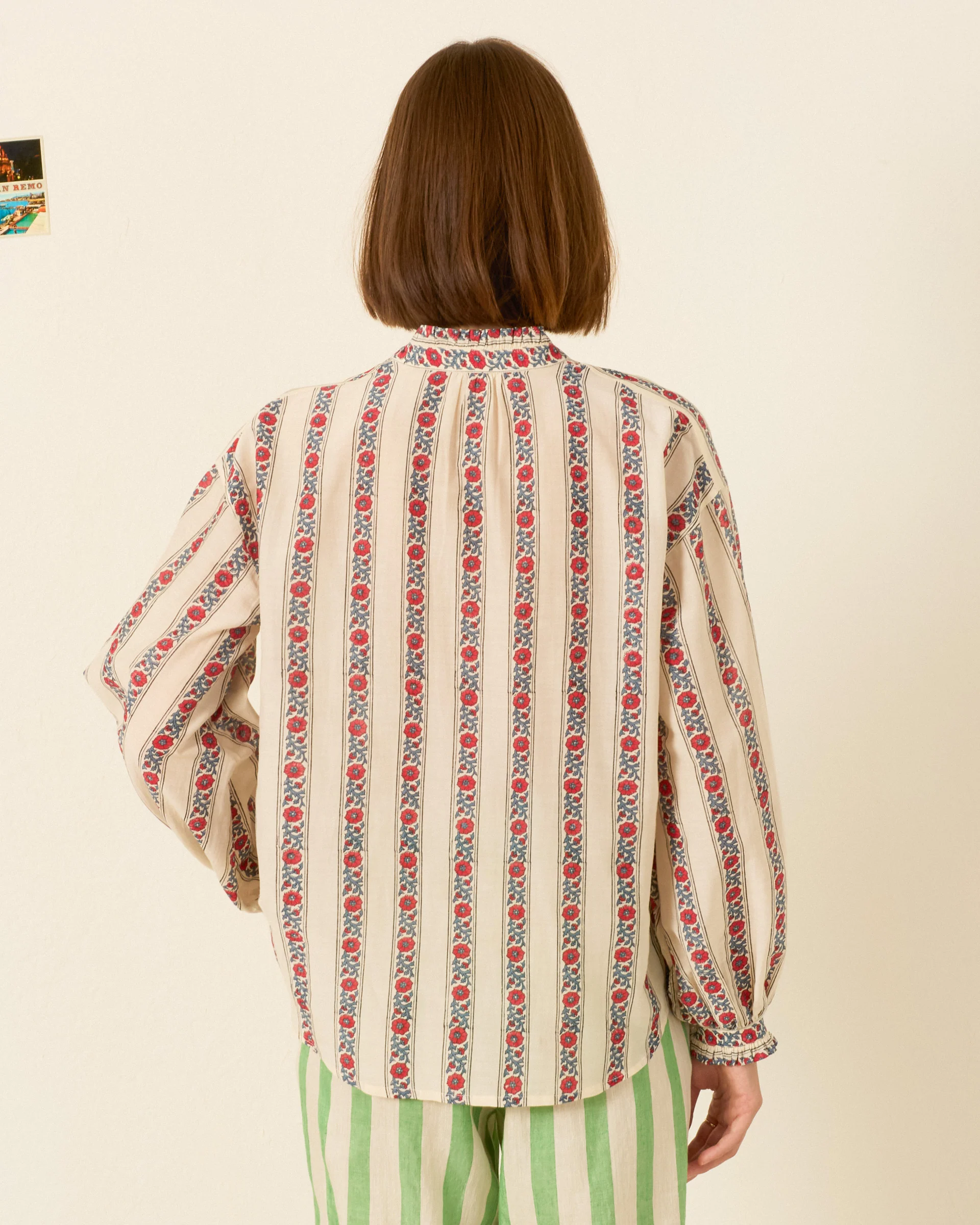 Poet Roseband Stripe Blouse - Image 2