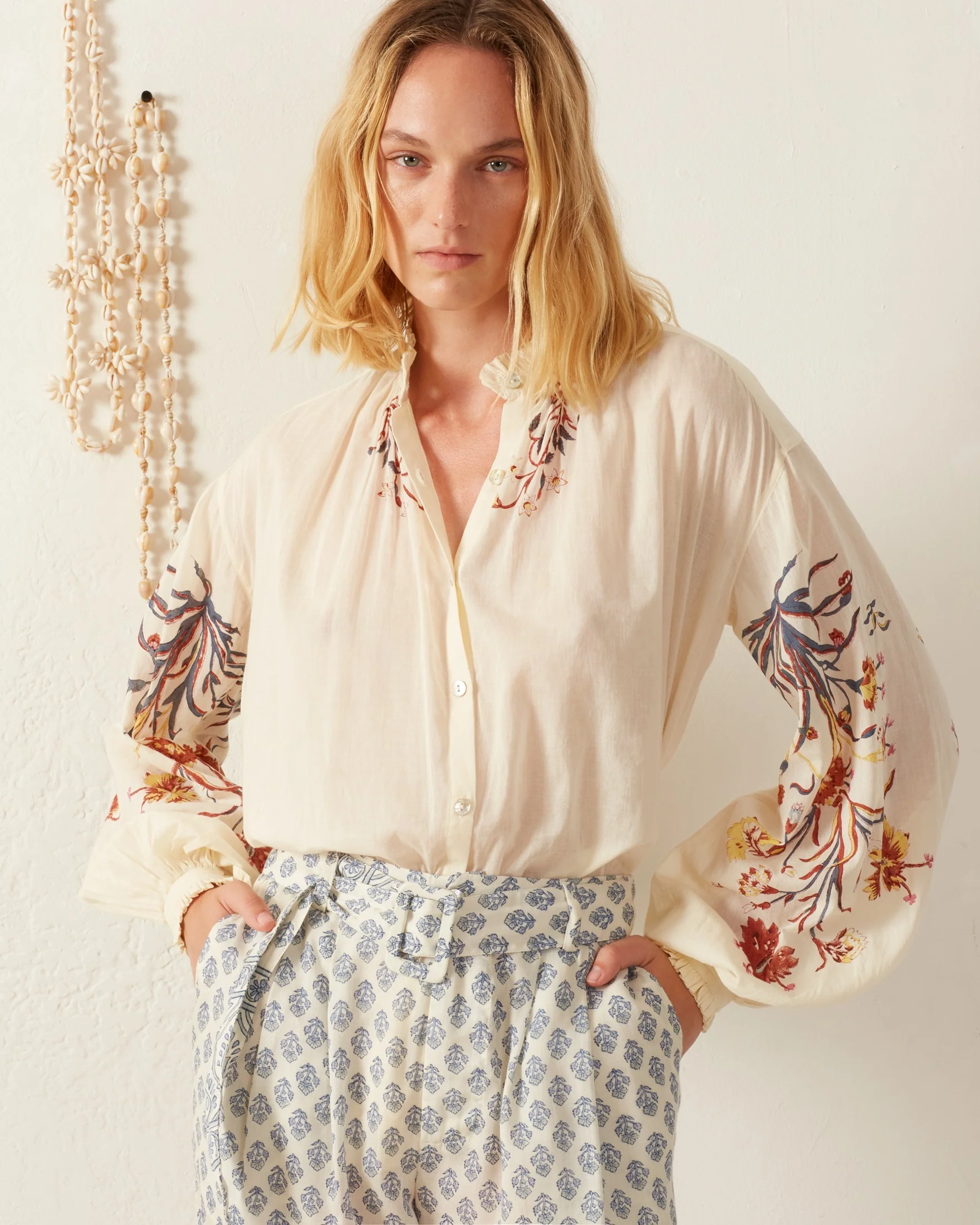 Poet Sun Lily Valley Blouse - Image 4