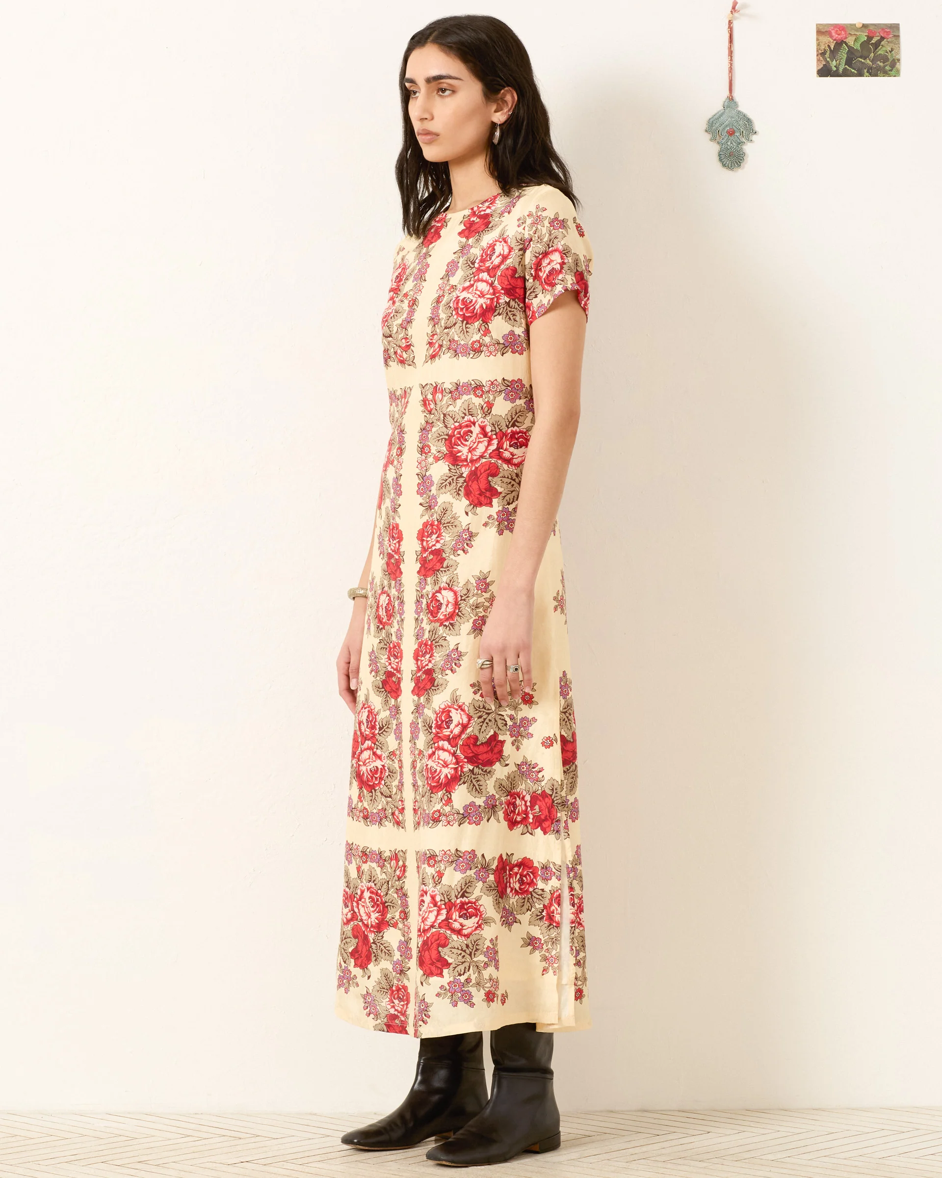 Preeti Rosebush Silk Dress - Image 4