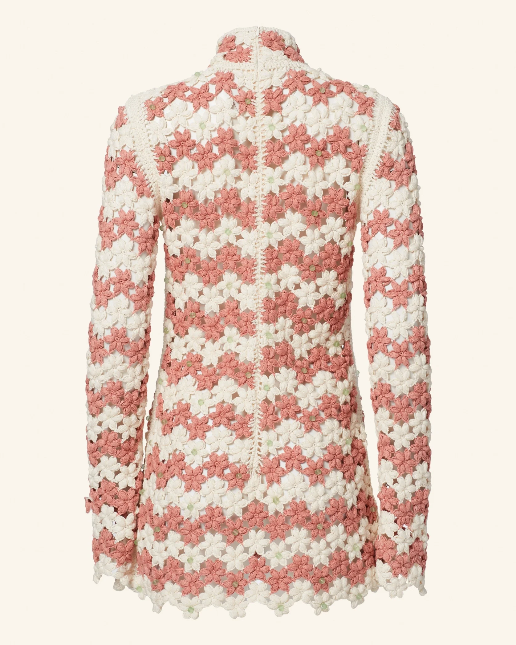 Romy Peachy Crochet Dress - Image 5