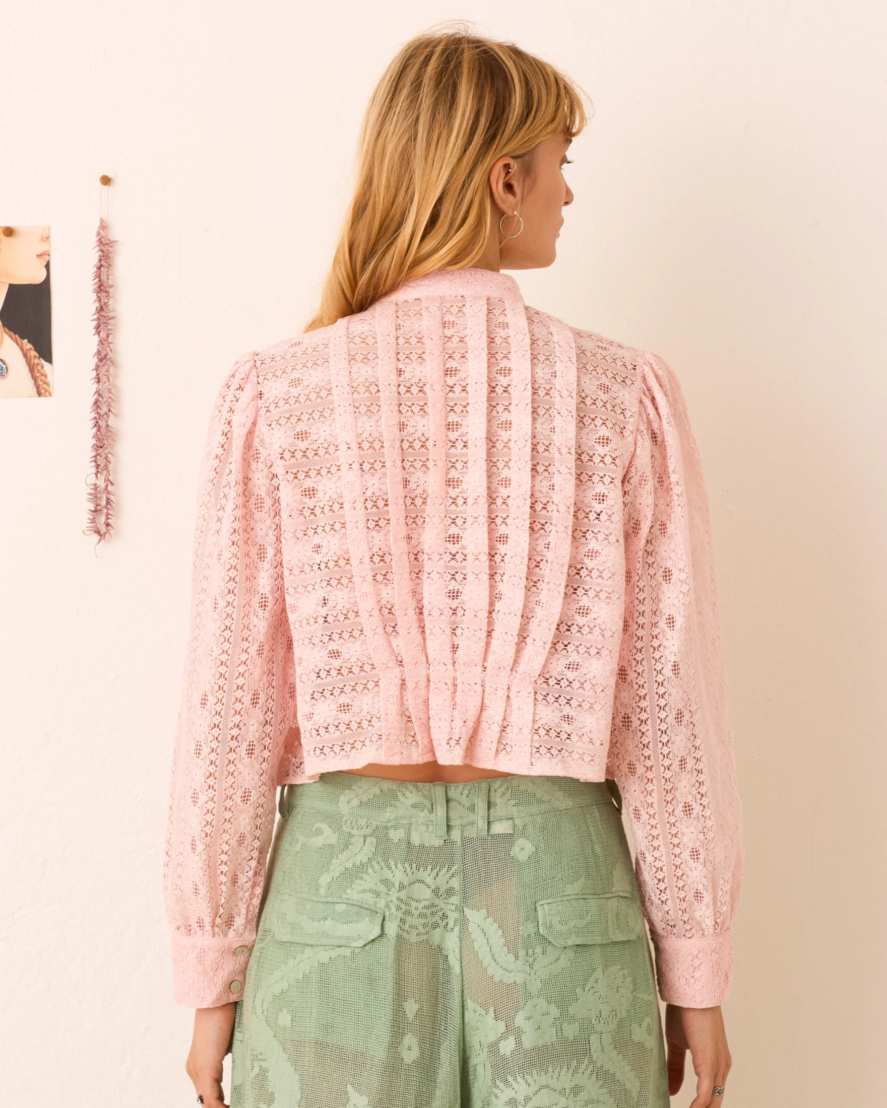 Ryland Blush Lace Shirt - Image 3
