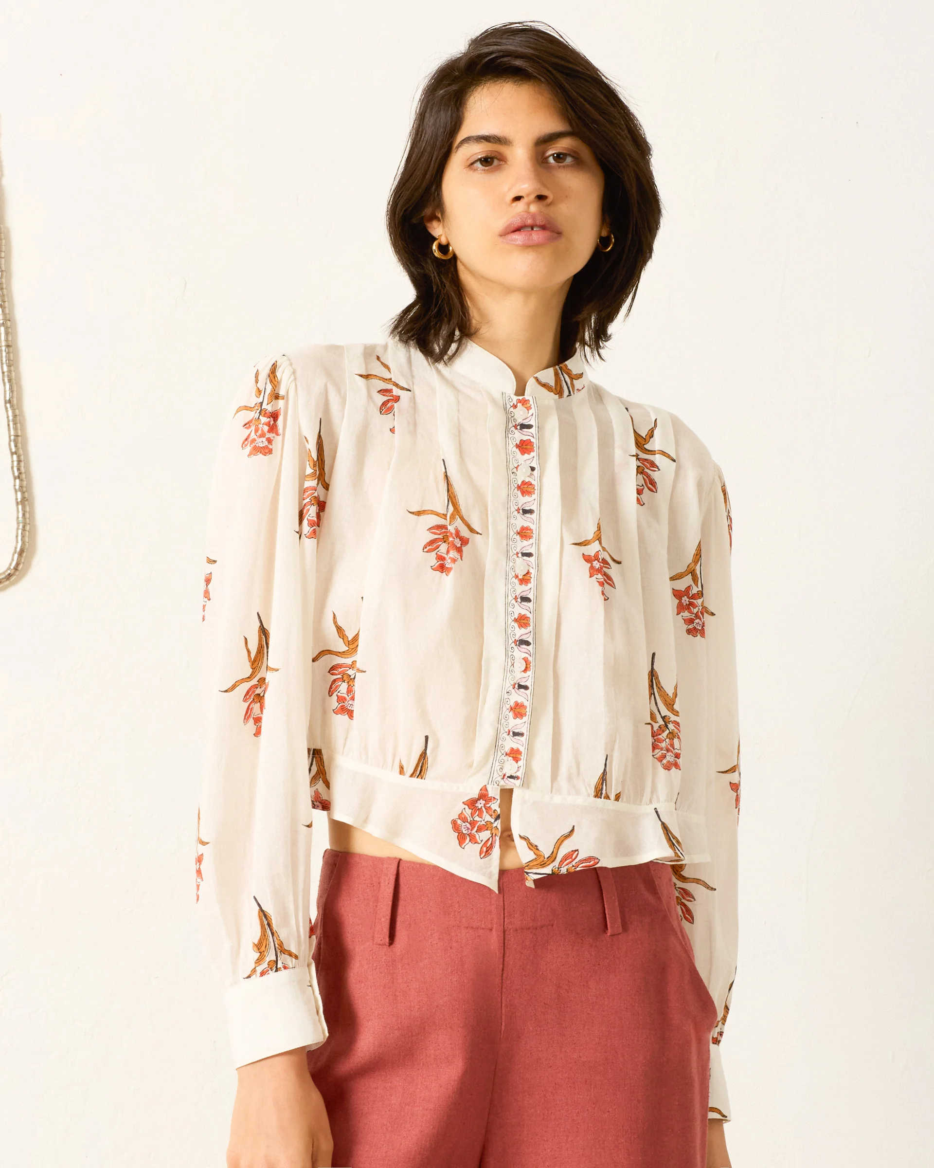 Ryland Persimmon Flower Shirt