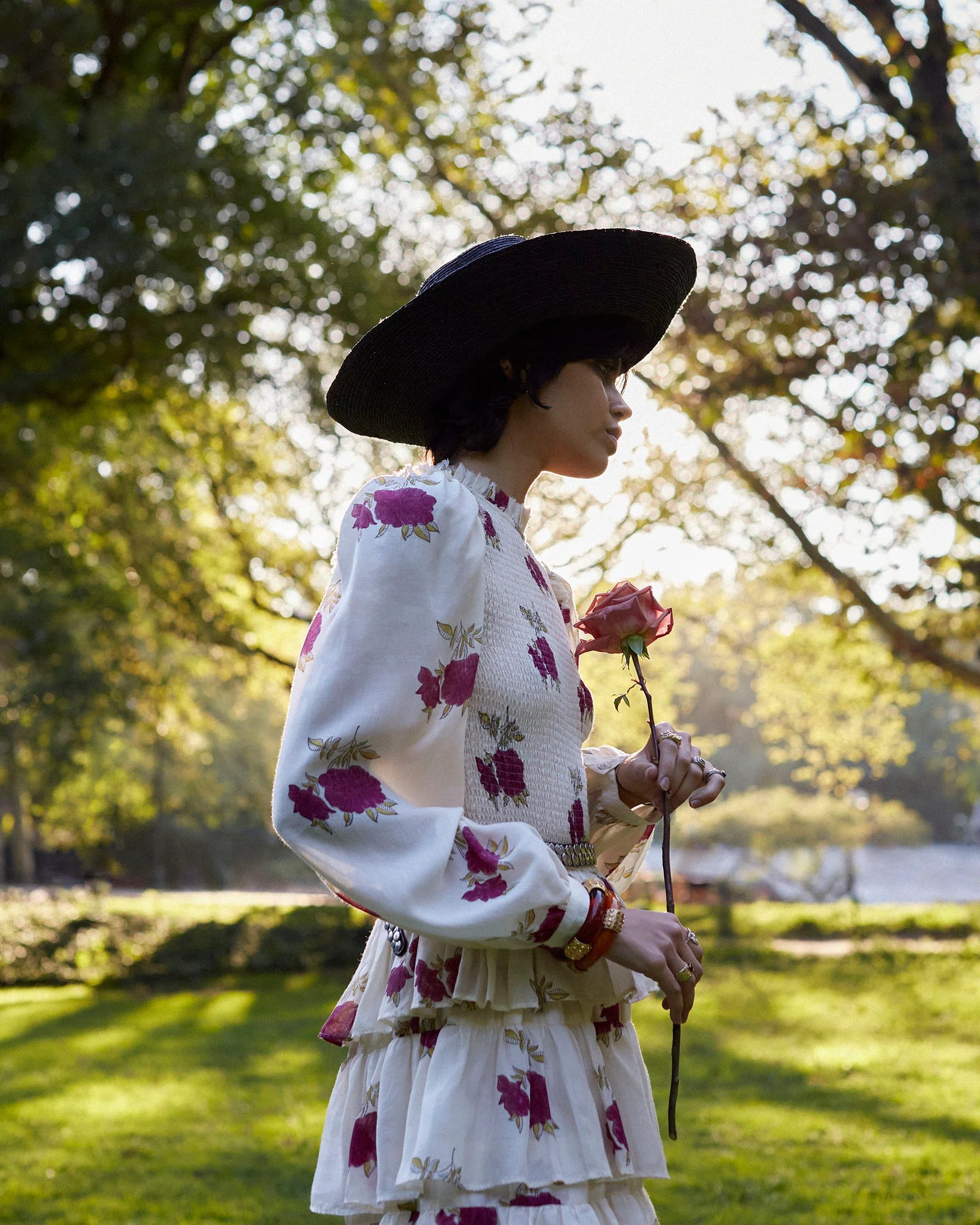 Shelby Cerise Rosette Dress - Image 4