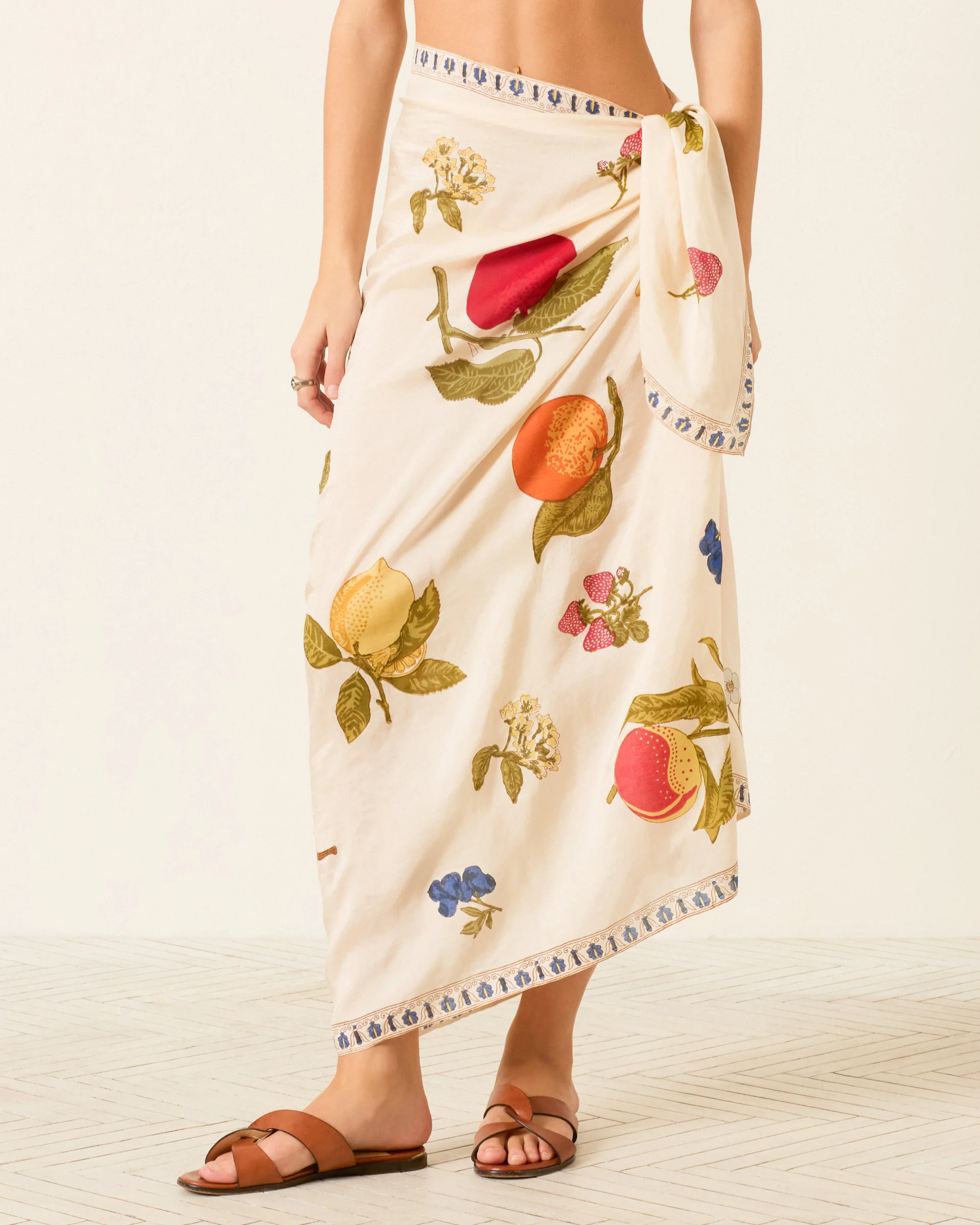 Soraya Nine Fruit Silk Sarong