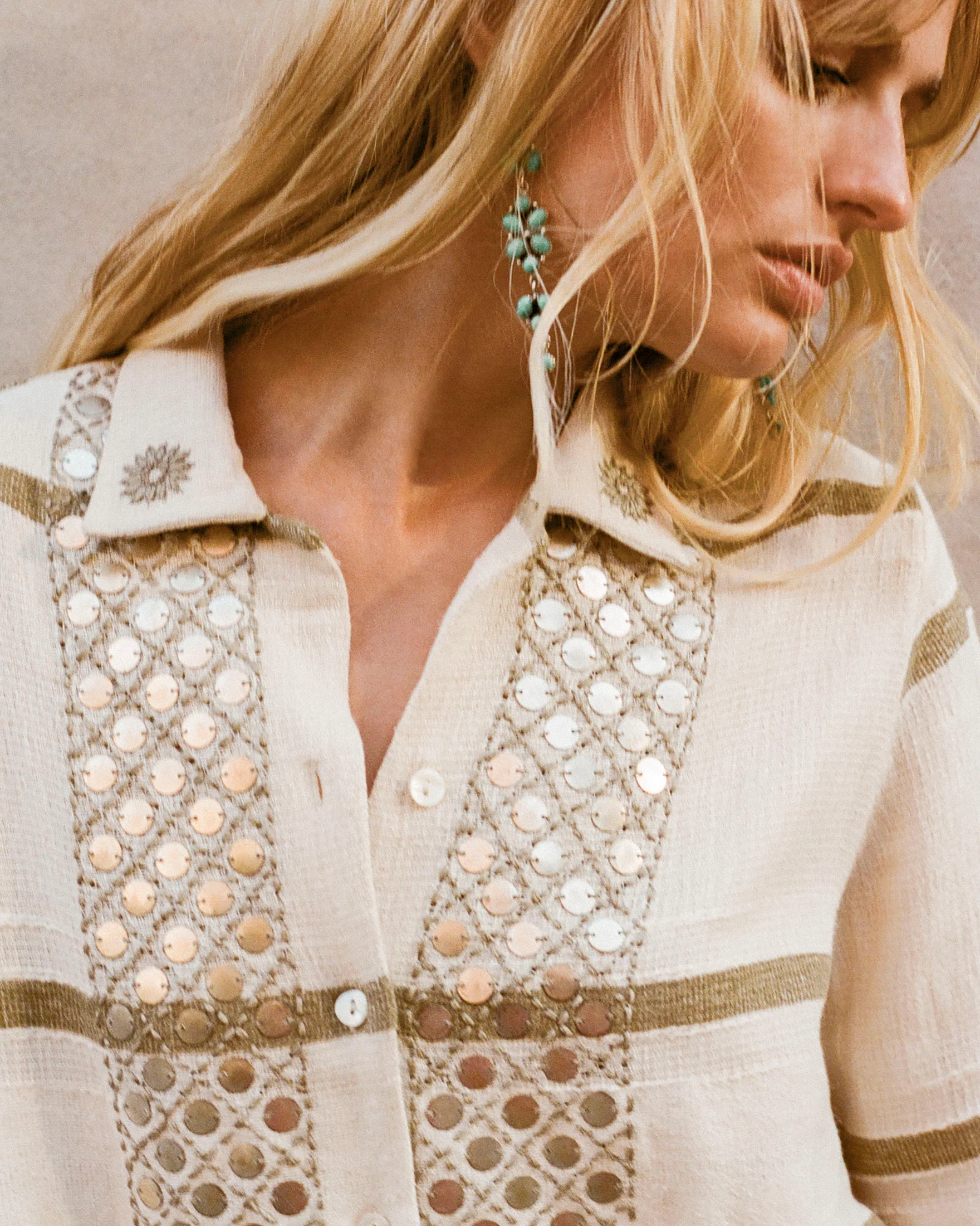 Stevie White Sage Coin Shirt - Image 2
