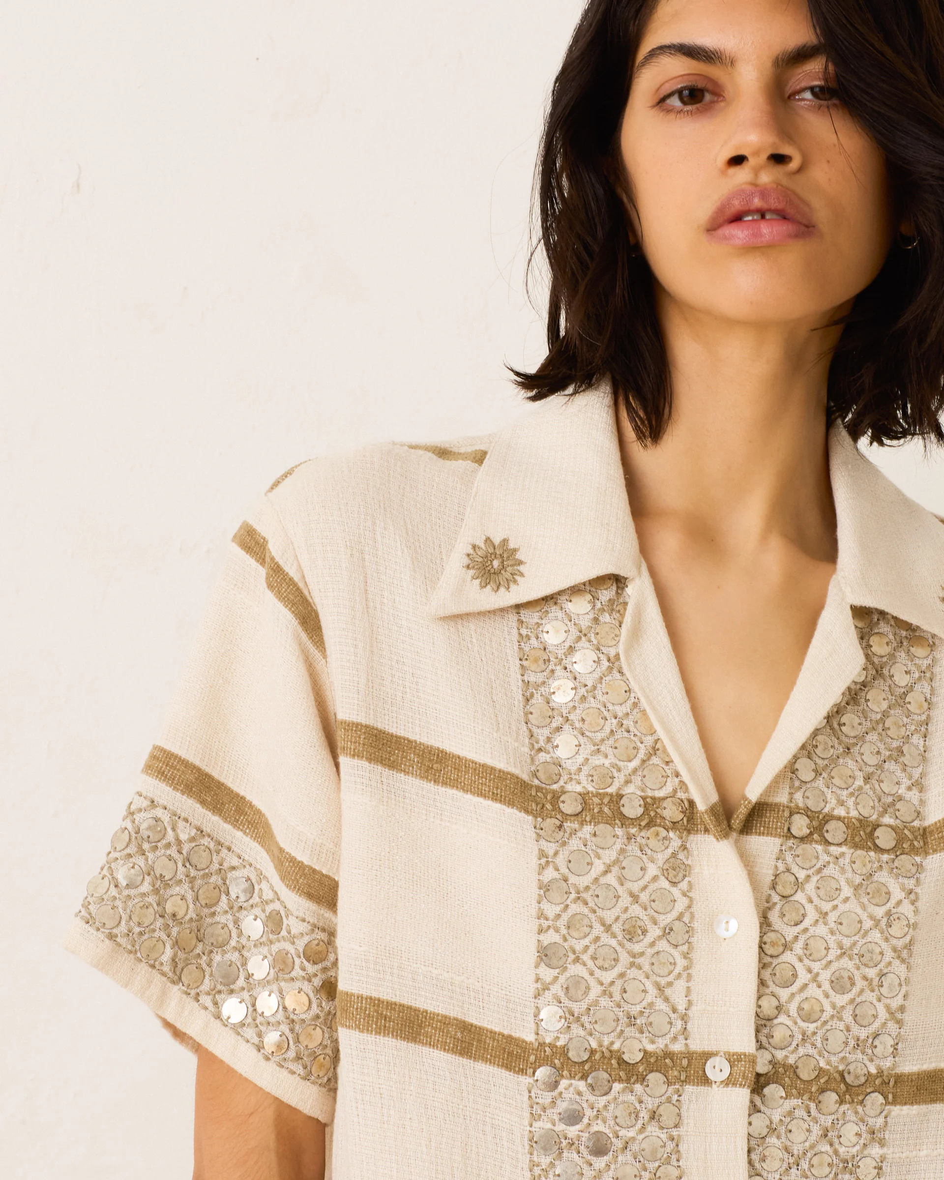 Stevie White Sage Coin Shirt - Image 4