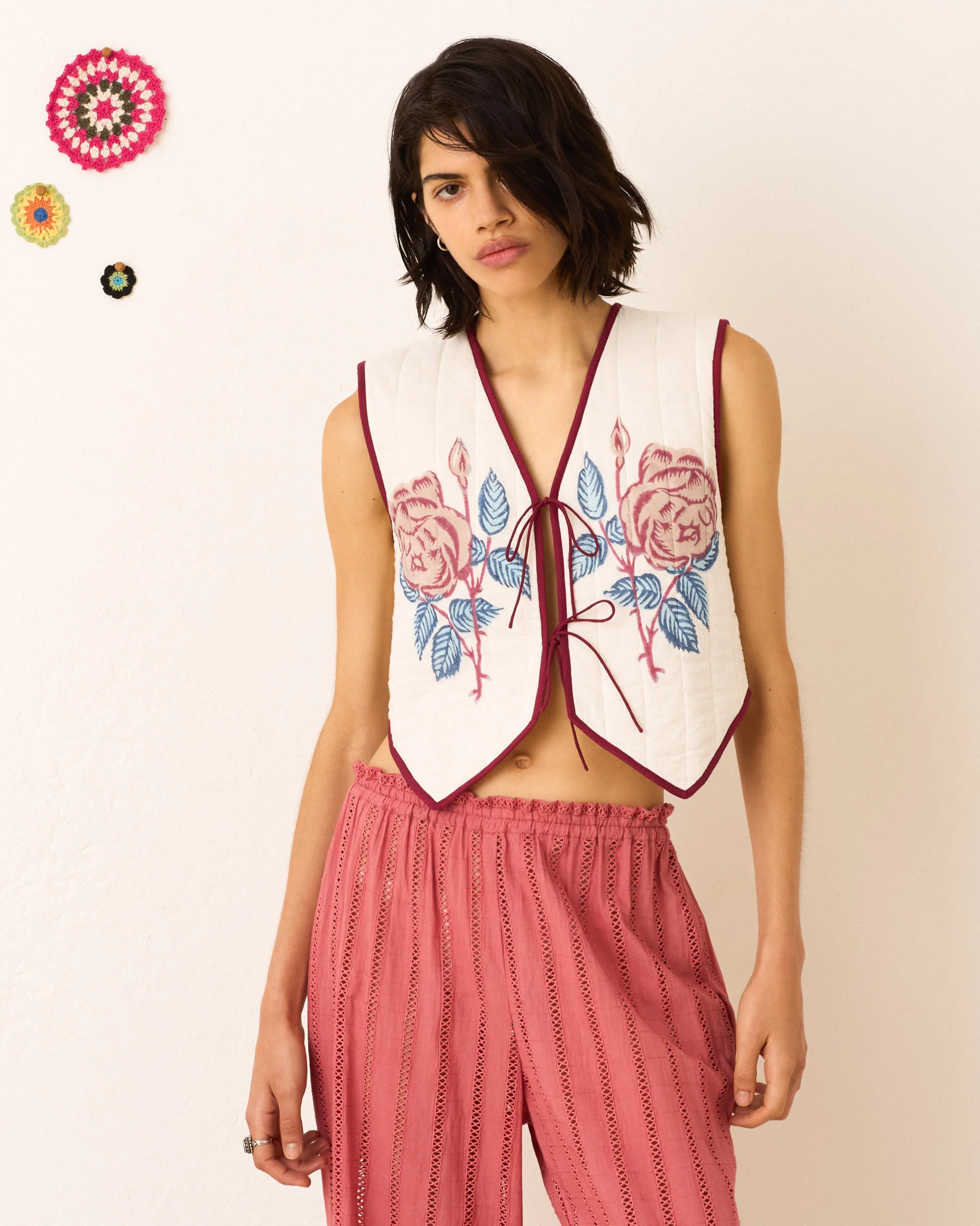 Tilda Faded Rose Vest