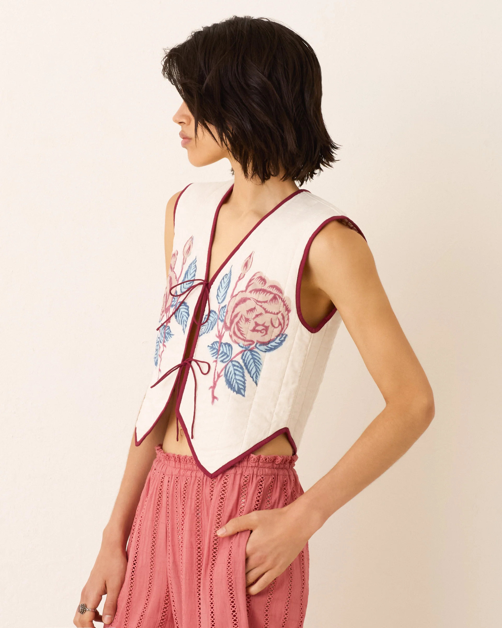 Tilda Faded Rose Vest - Image 3