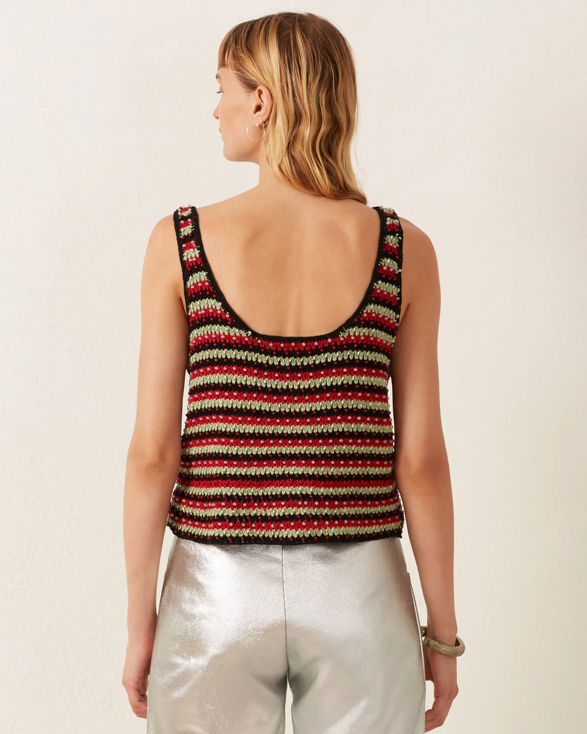 Tina Poinsettia Crochet Top - Image 4