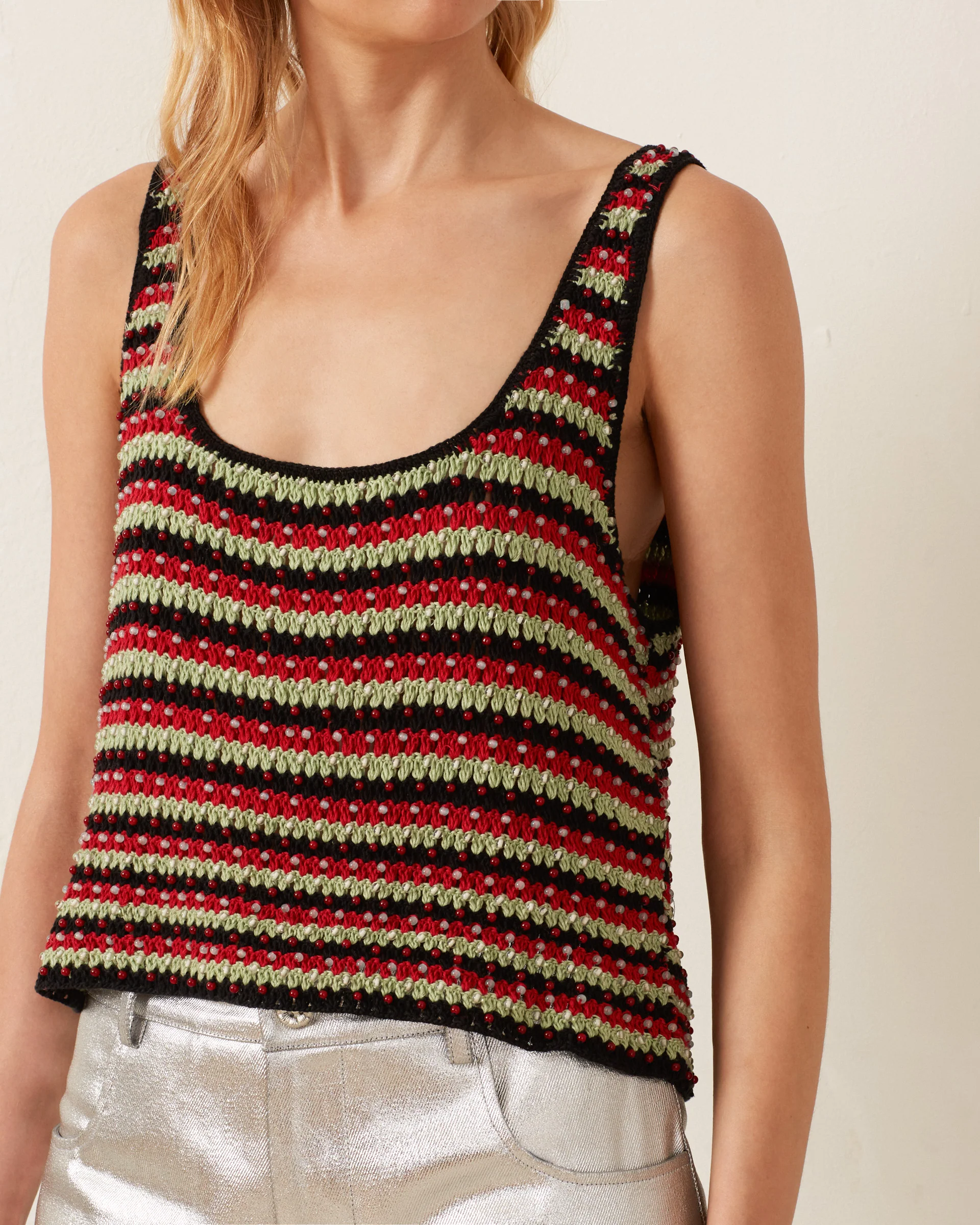 Tina Poinsettia Crochet Top - Image 5
