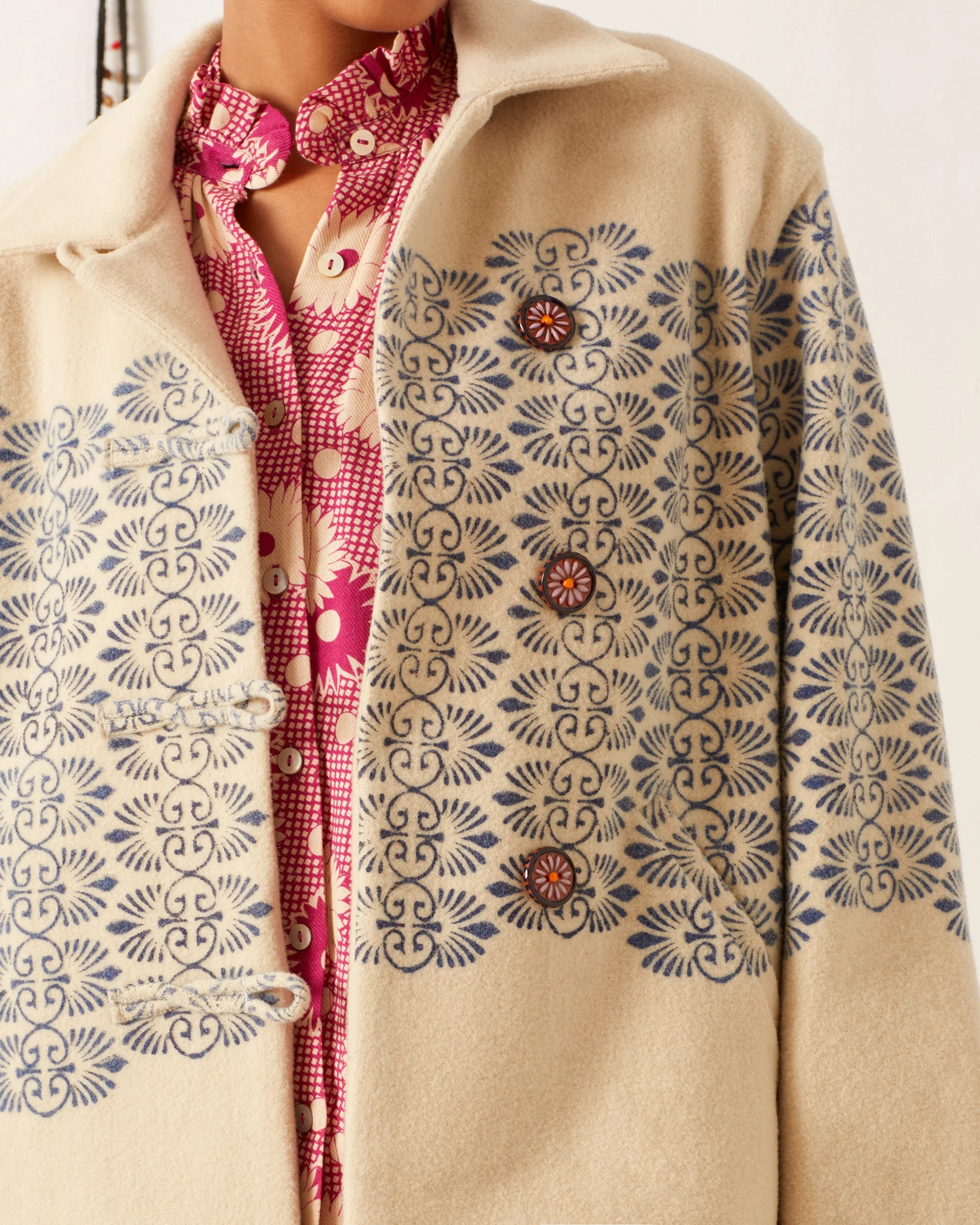 Western Lapis Trellis Jacket - Image 4