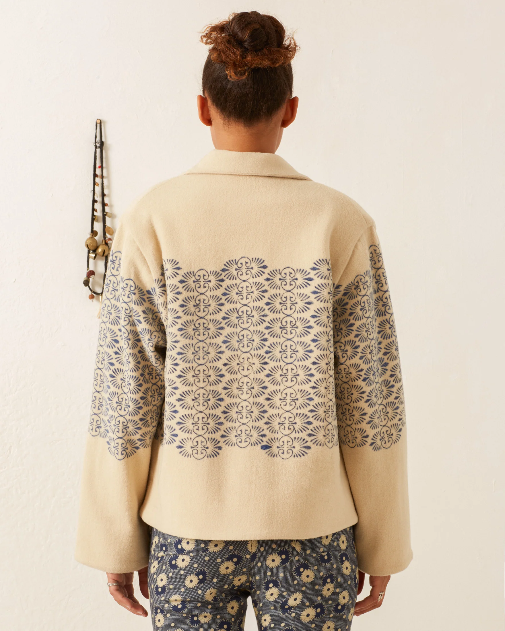 Western Lapis Trellis Jacket - Image 5