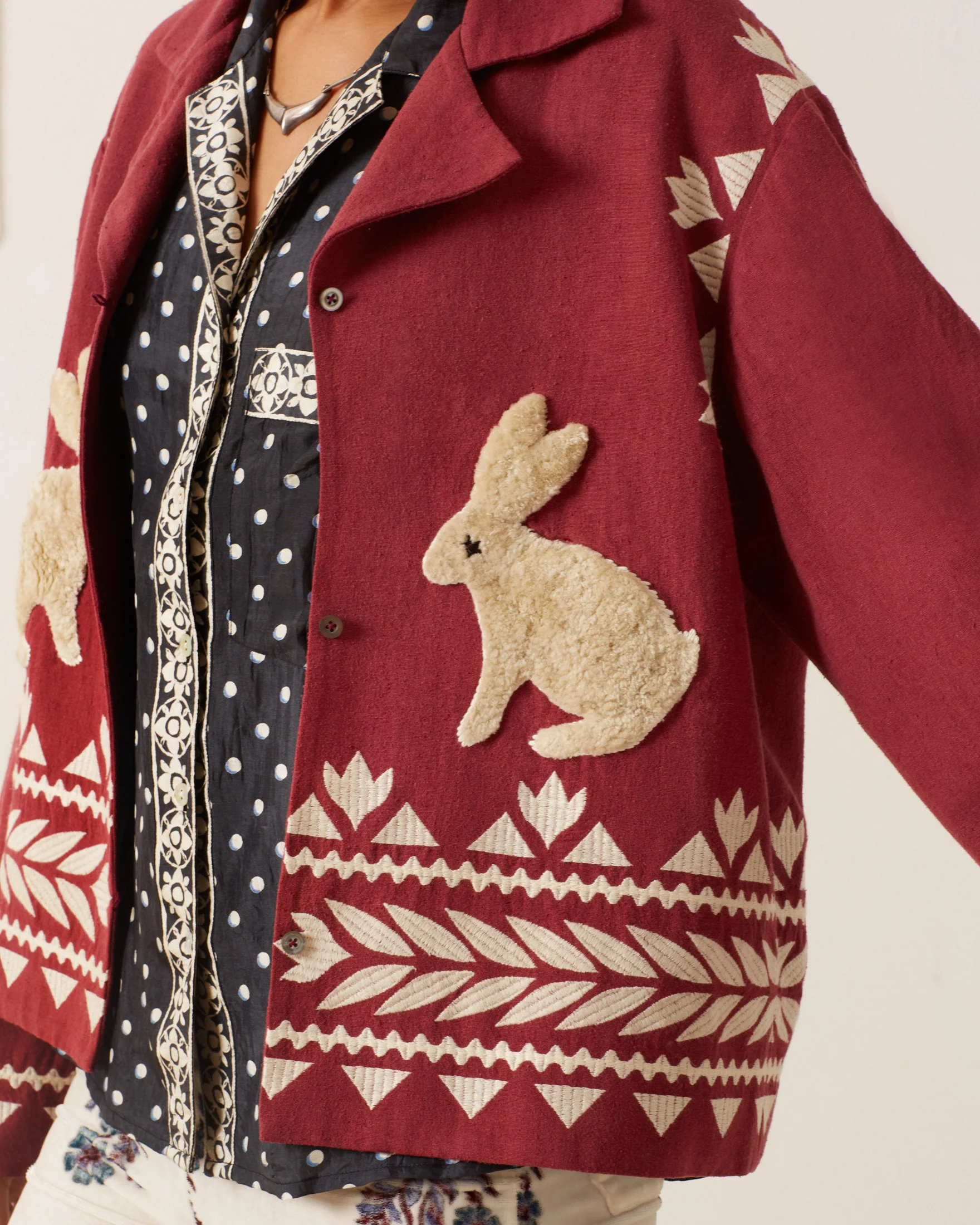 Western Plum Hare Jacket - Image 4