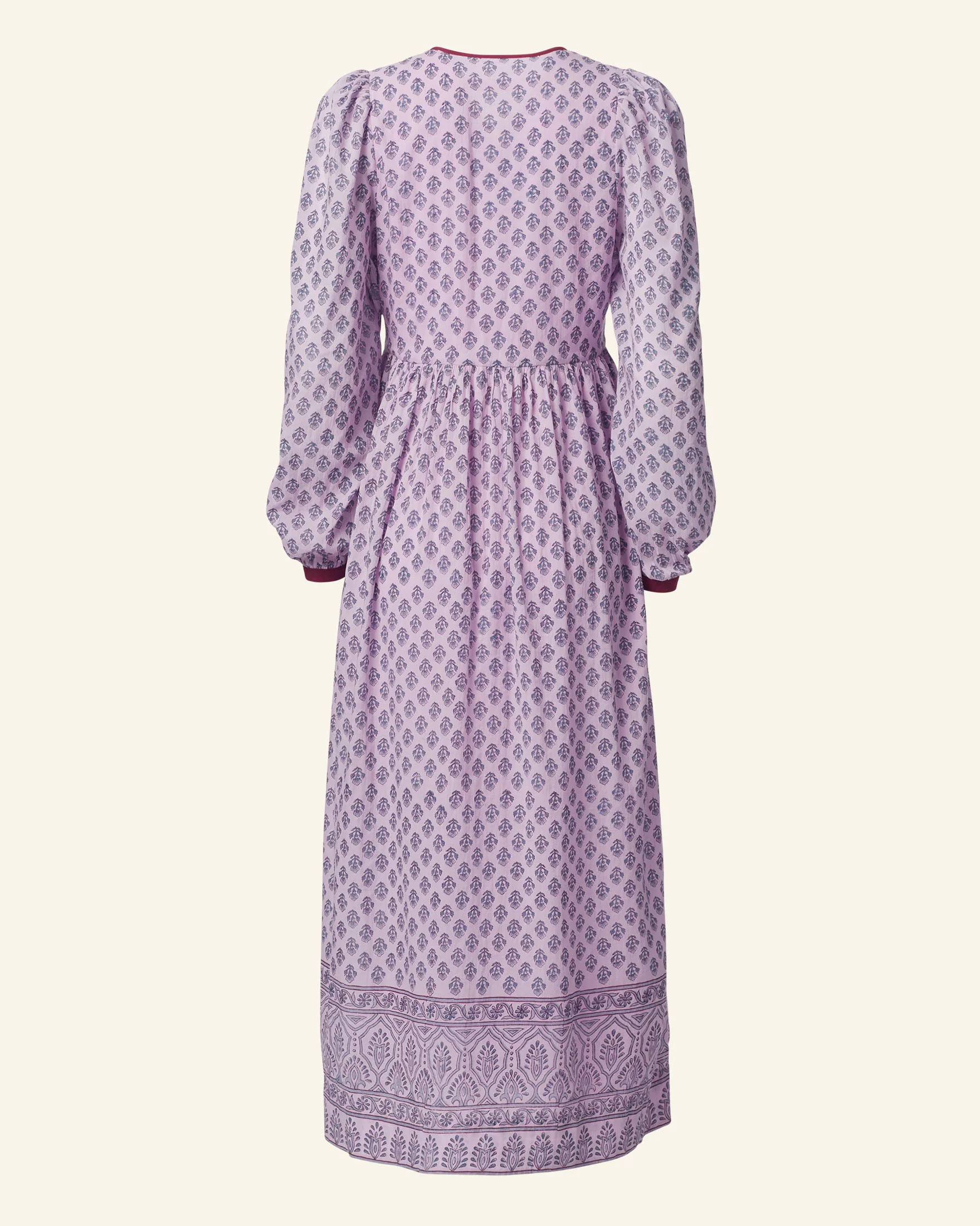 Winifred Lilac Bhutti Dress - Image 6