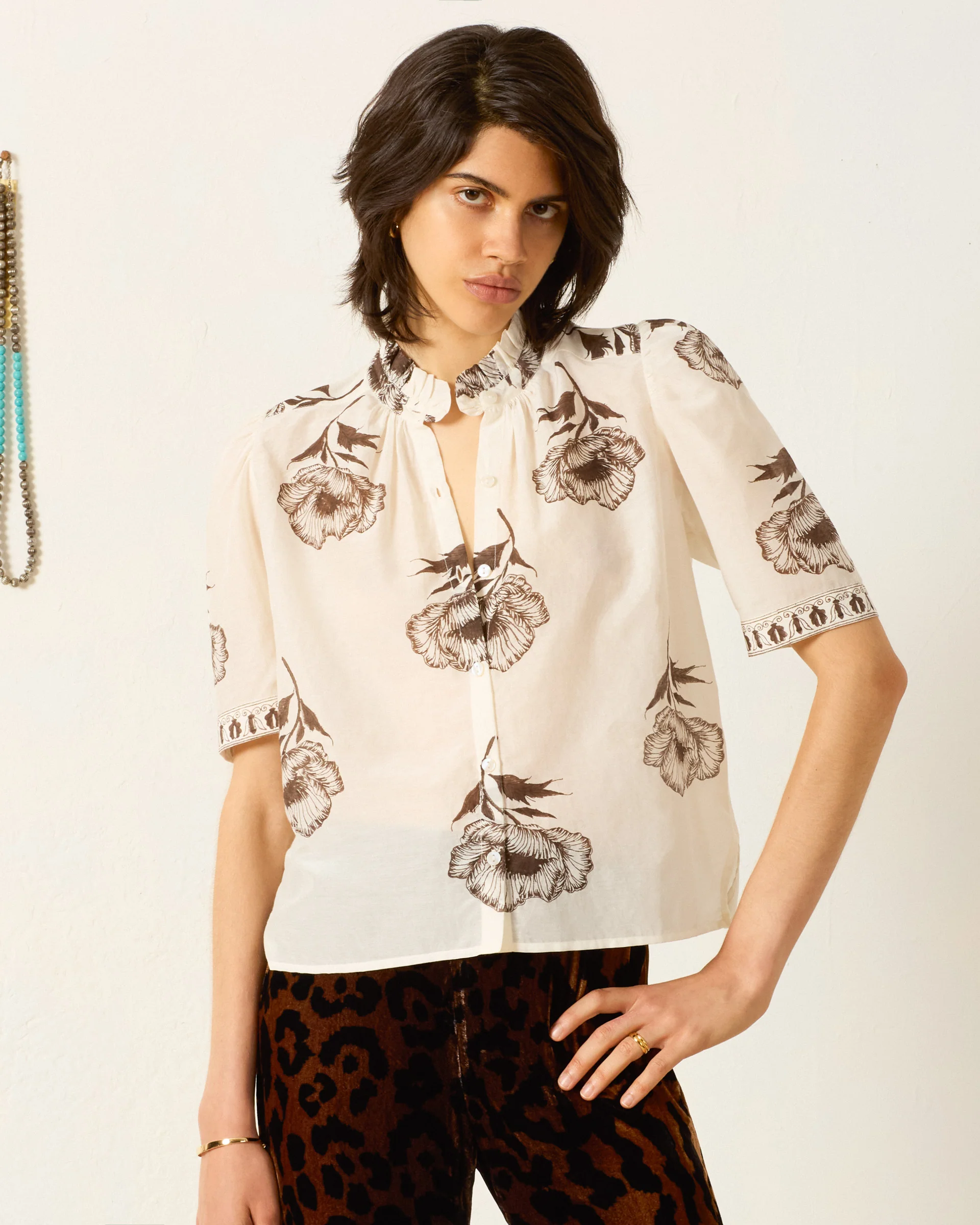 Winn Obsidian Poppy Shirt