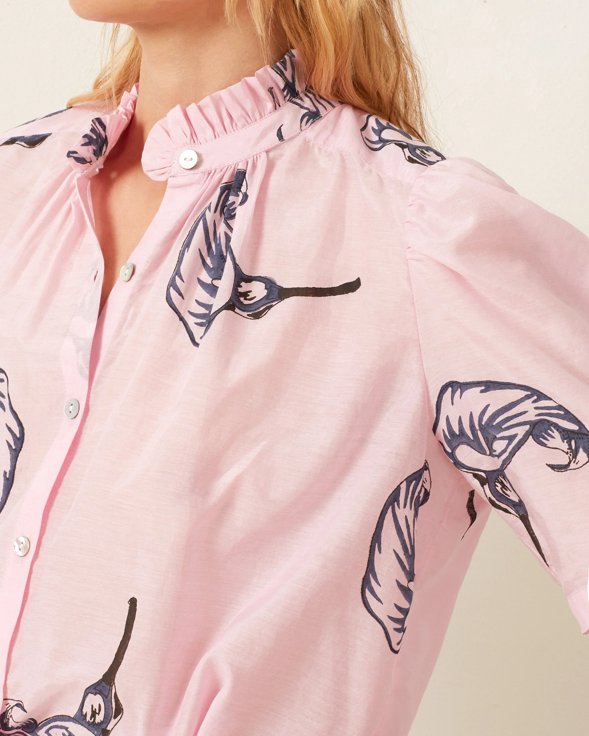 Winn Pink Calla Lily Shirt - Image 2