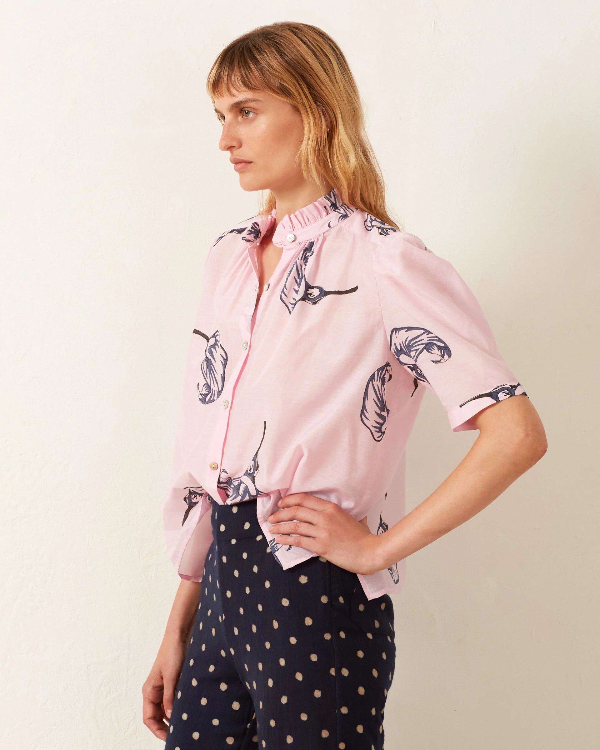 Winn Pink Calla Lily Shirt - Image 3