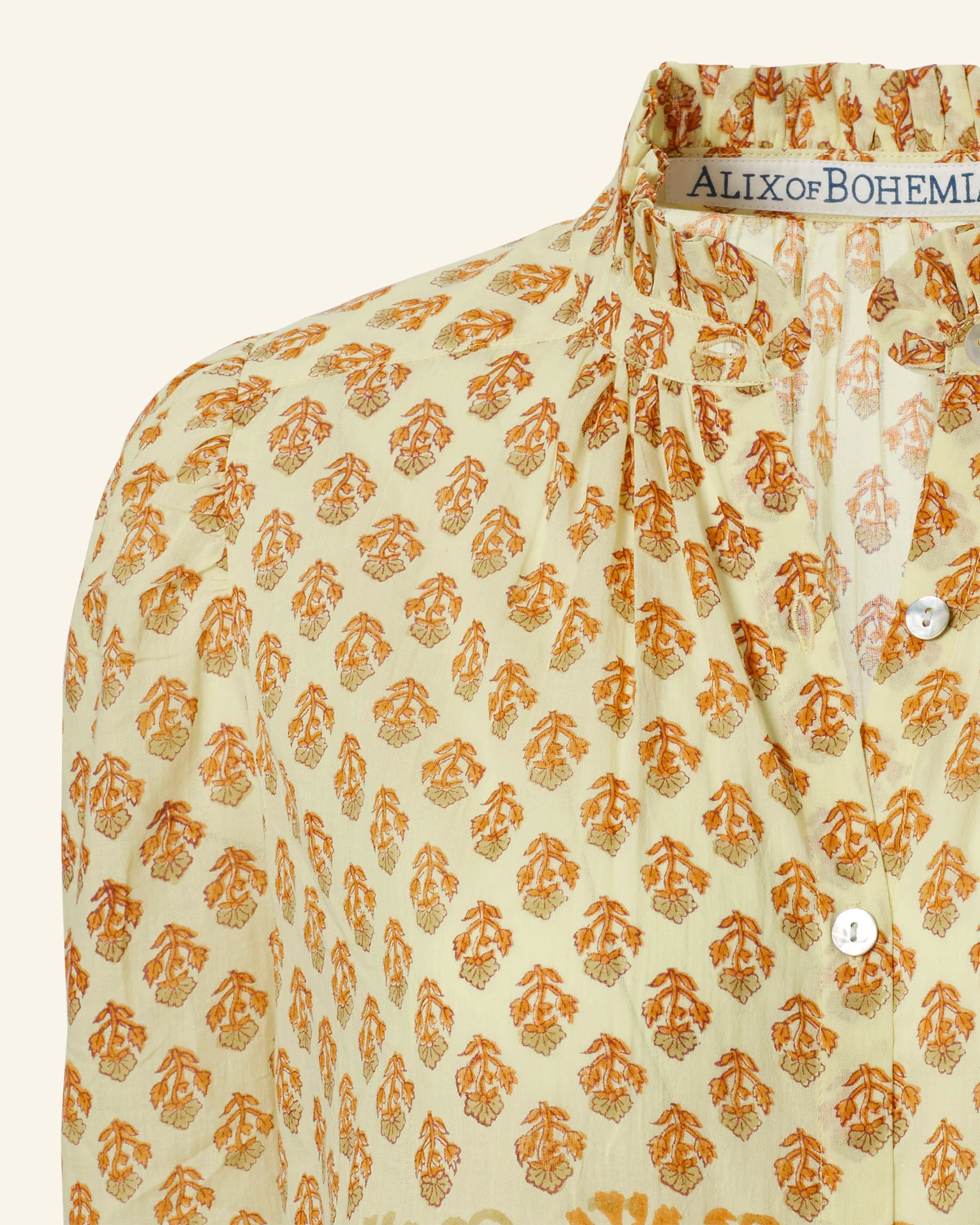 Winnie Saffron Bhutti Shirt - Image 3