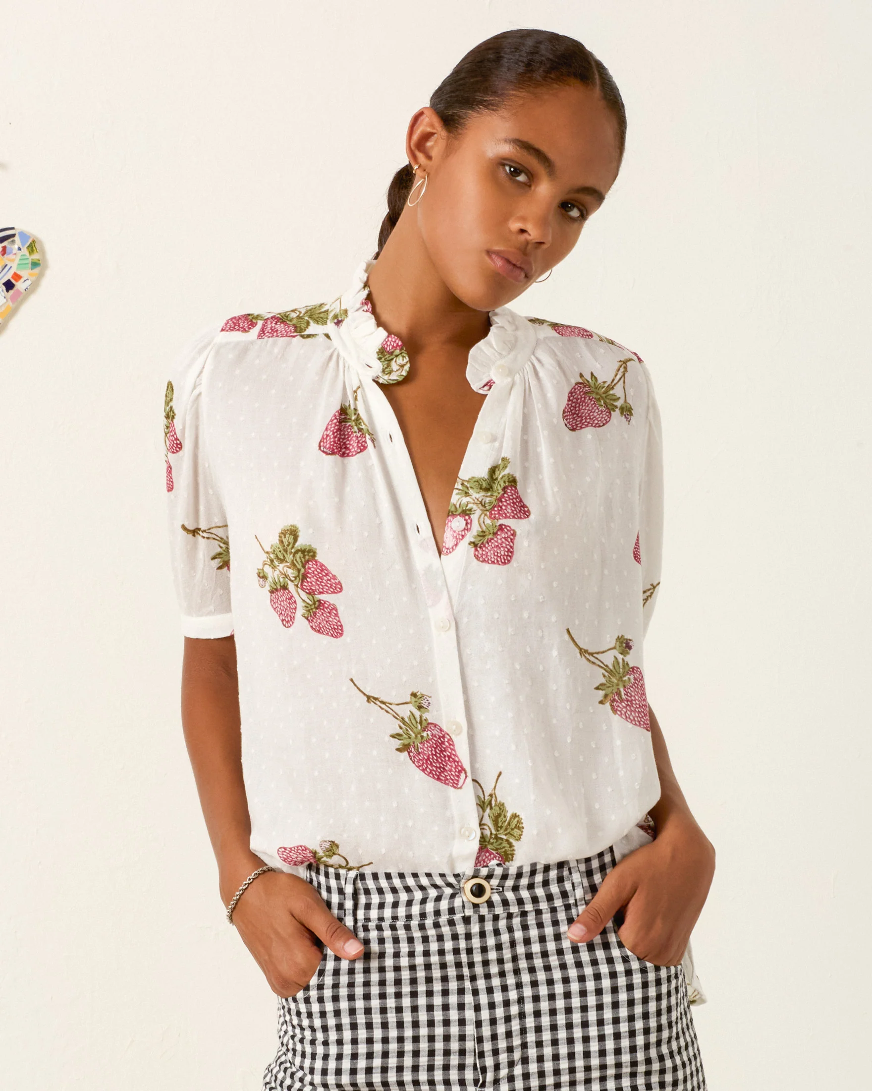 Winnie Strawberry Dot Shirt